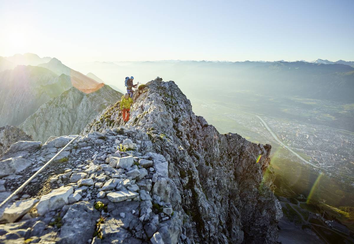 Klettern auf Klettersteig bei Innsbruck #1