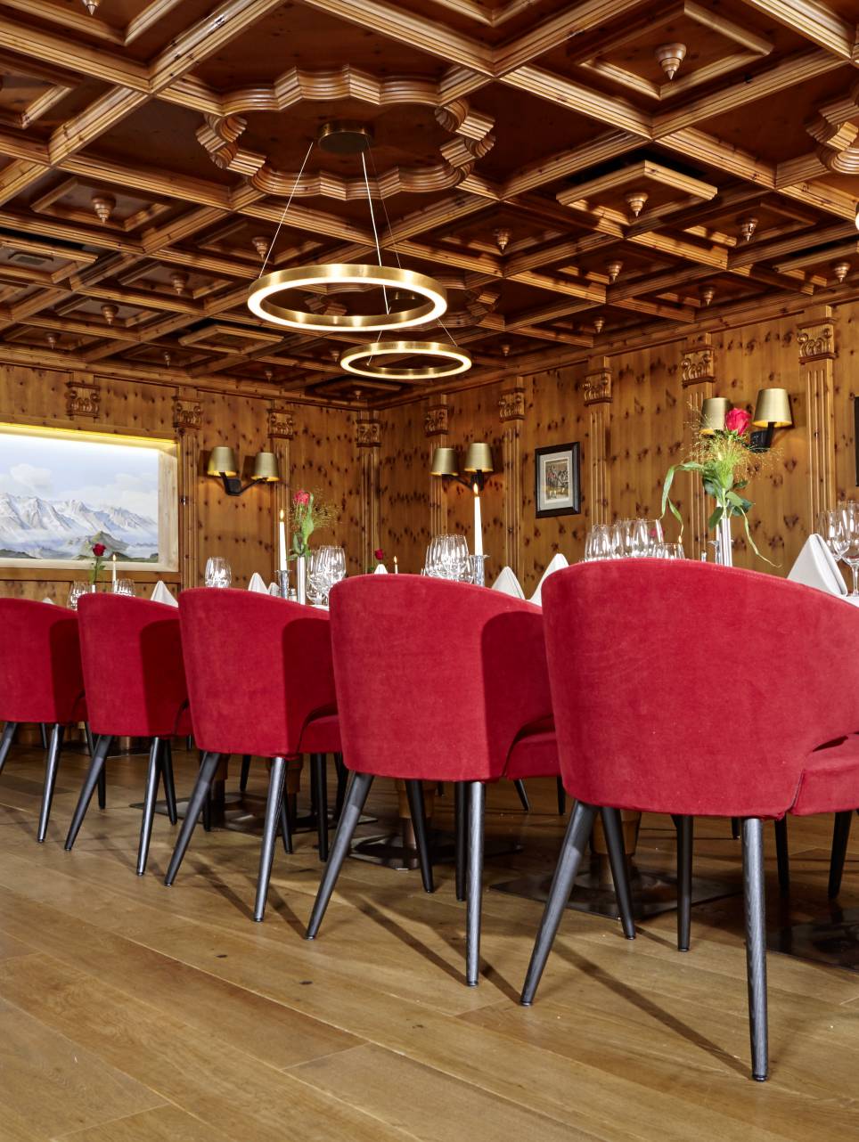 Ristorante con stube in cembro dell'HotelDas Inssbruck